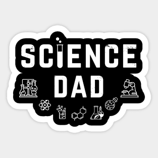 Science Dad Smart Father Sticker